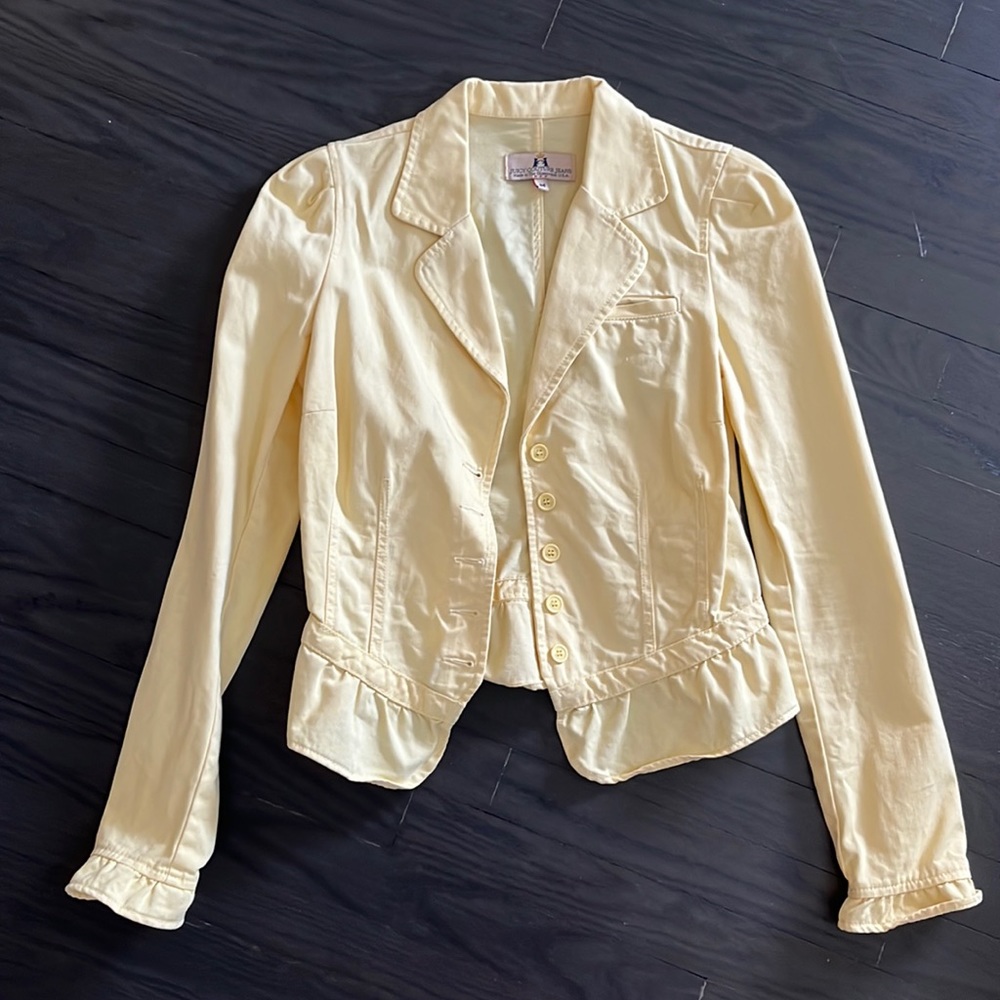 Juicy coutorur light yellow denim jacket
